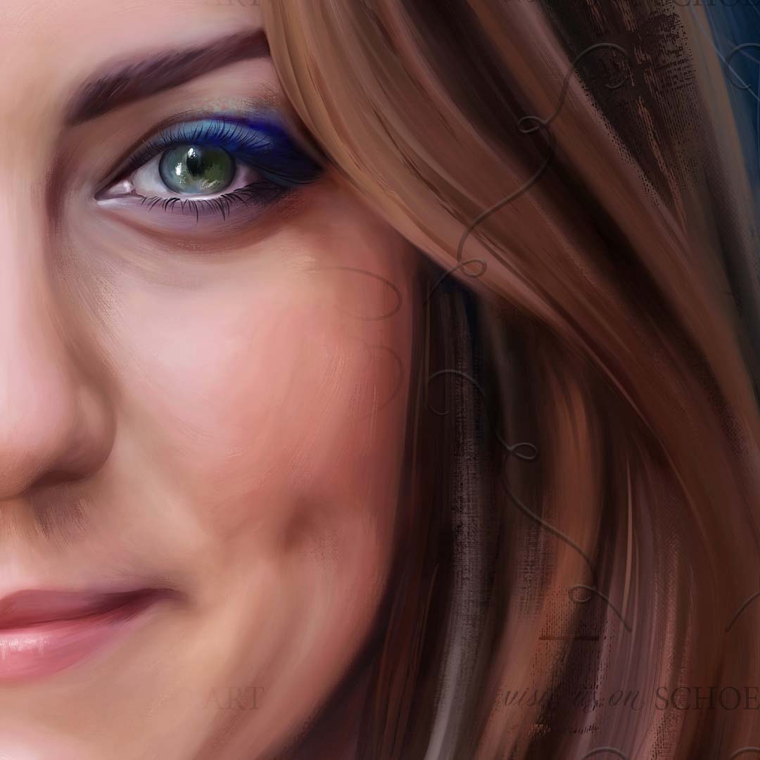 Portrait of Catherine, Duchess of Cambridge, Princess of Wales (former Kate Middleton)